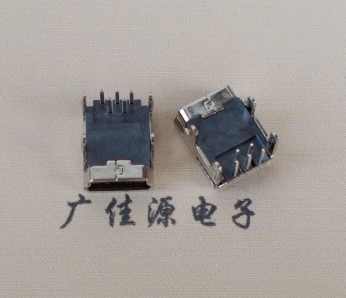天津Mini usb 5p接口,迷你B型母座,四脚DIP插板,连接器