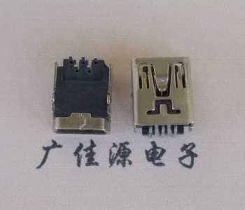 天津MINI USB前两脚插座 90度卧式 端子DIP针脚定义