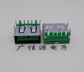 天津5A大电流 快充接口 USB5p绿胶芯 常规母座