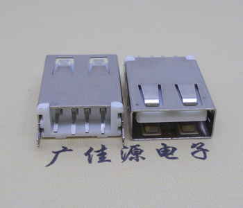 天津USB AF立式 直插 加长款17.5MM 大电流3A插座