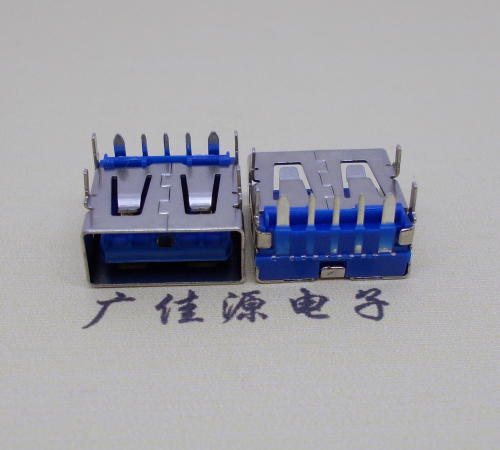 天津 USB5安大电流母座 OPPO蓝色胶芯,快速充电接口