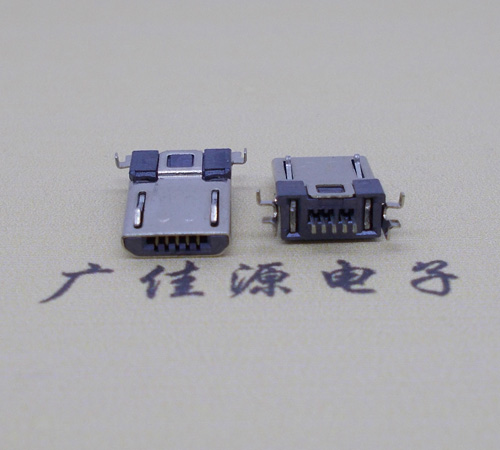 天津Micro usb焊板式公头贴片SMT款无弹超薄