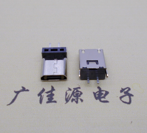 天津micro 2p直插母座无卷边180度铆合式H=9.3、10.0、10.5、11.5mm